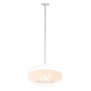 White Ceiling Mount and Rod - Cocoon Fires