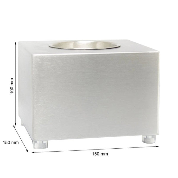 Cube namizni bio kamin – jeklo