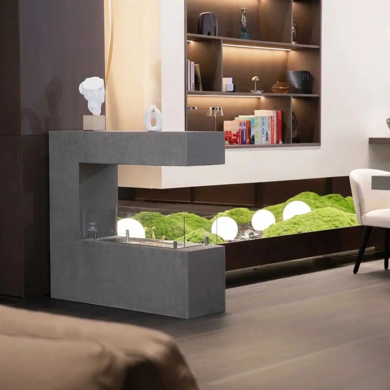 Rotterdam Bioethanol Fireplace – Space Grey