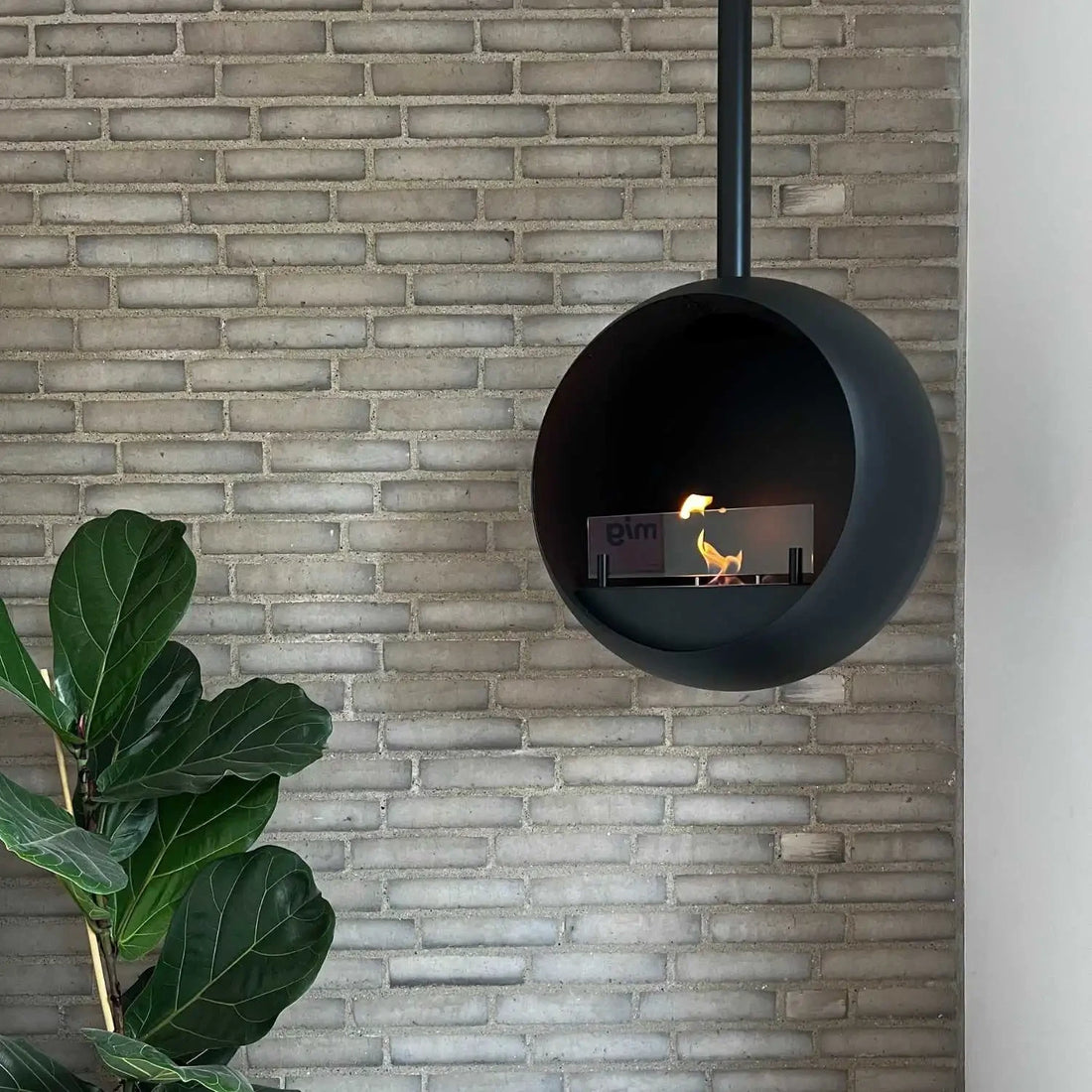 Edmonton Suspended Bioethanol Fireplace
