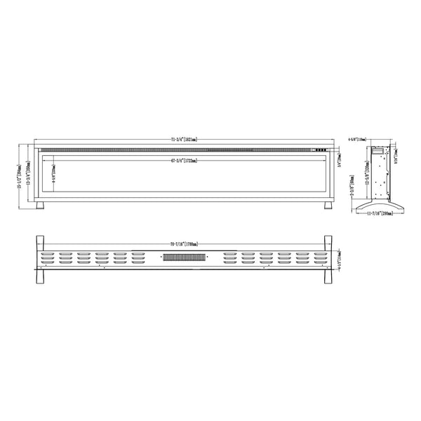 Regal 182 električni kamin