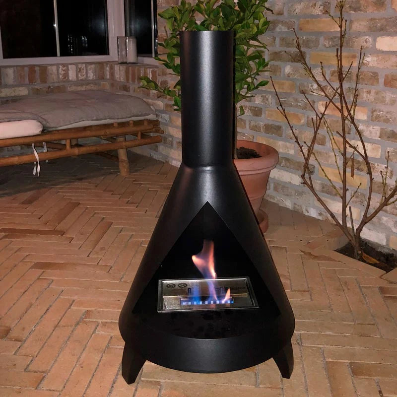 Salem - Steel Bio Fire in Wood Burner Design