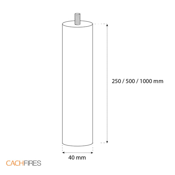 Stropna palica 100 cm – Jeklo