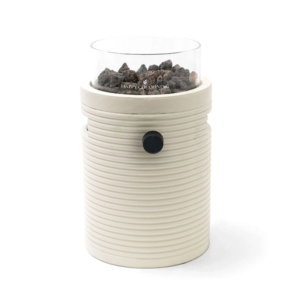 Lumi Groove Oyster Beige – Tabletop Gas Fireplace