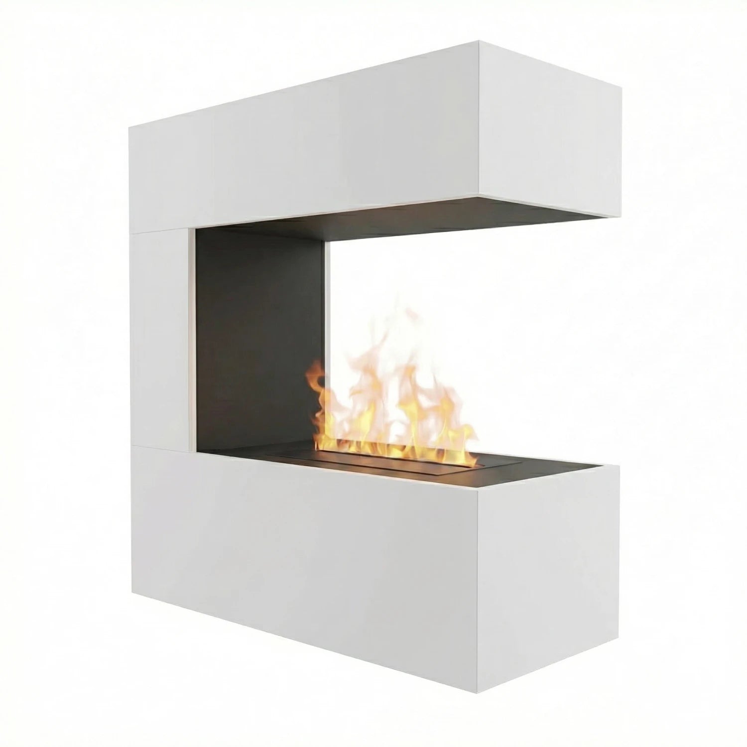 Schiller Wall White - OMC 400 | stenski vodni parni kamin
