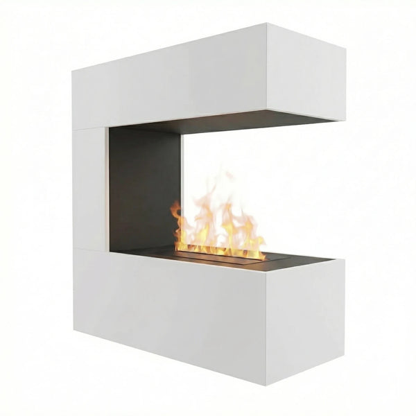 Schiller Wall White - OMC 400 | stenski vodni parni kamin