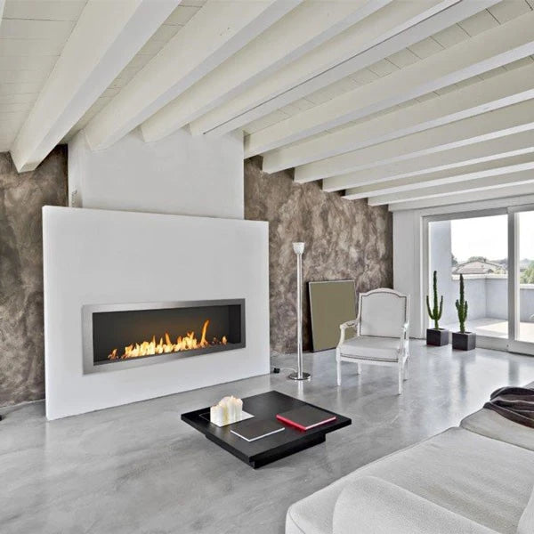 Icon Slimline Firebox SFB1650 Brušeno jeklo