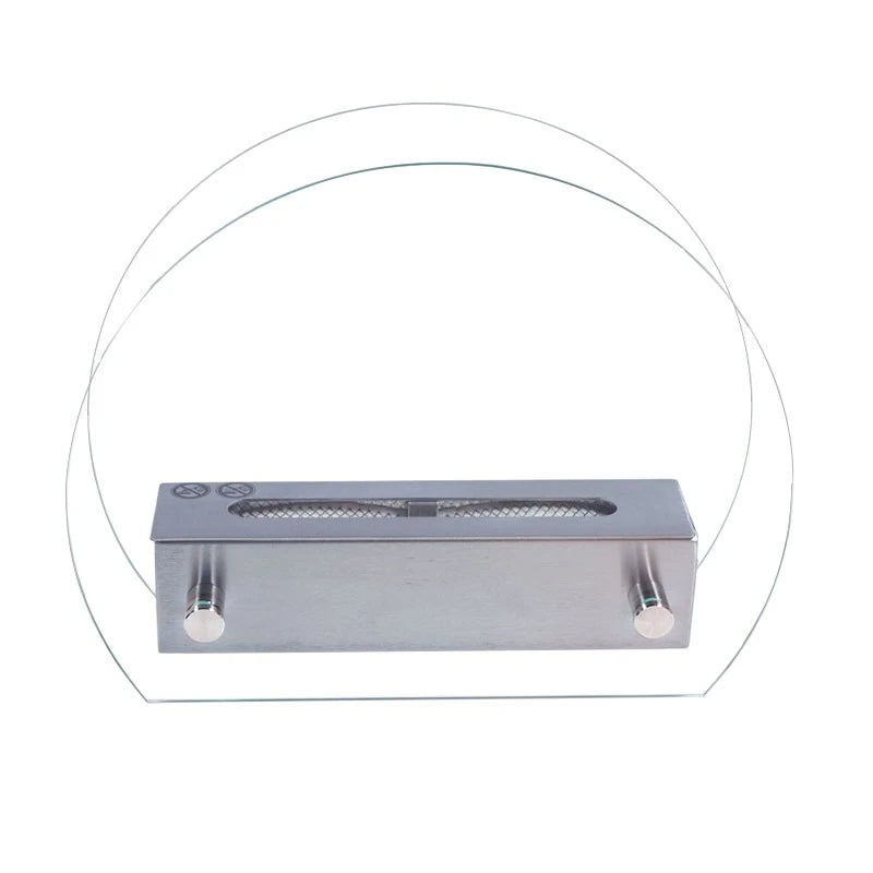 Circular Table Bio Fireplace - Steel