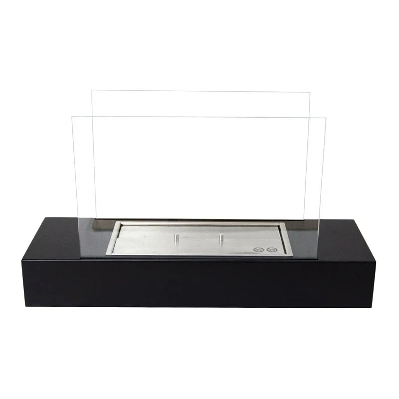 Oklahoma -  Steel and Black Freestanding Bio Fireplace
