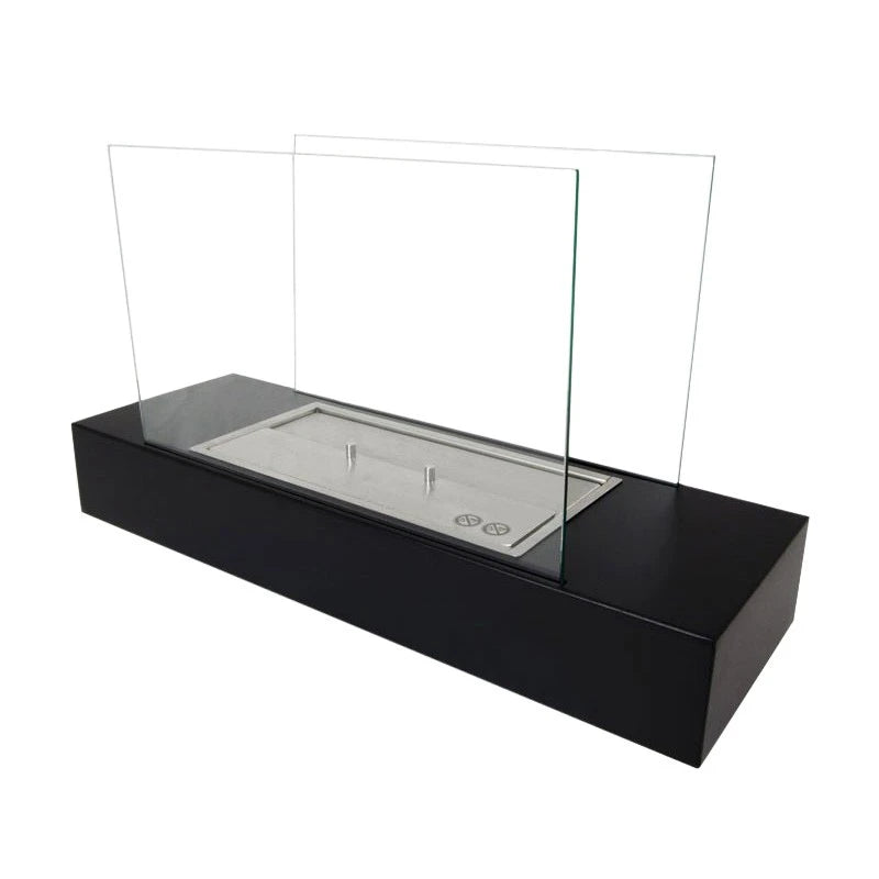 Oklahoma -  Steel and Black Freestanding Bio Fireplace