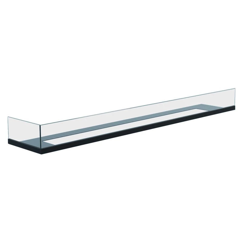 Varnostno steklo za kotni bio kamin 120 cm (levo)