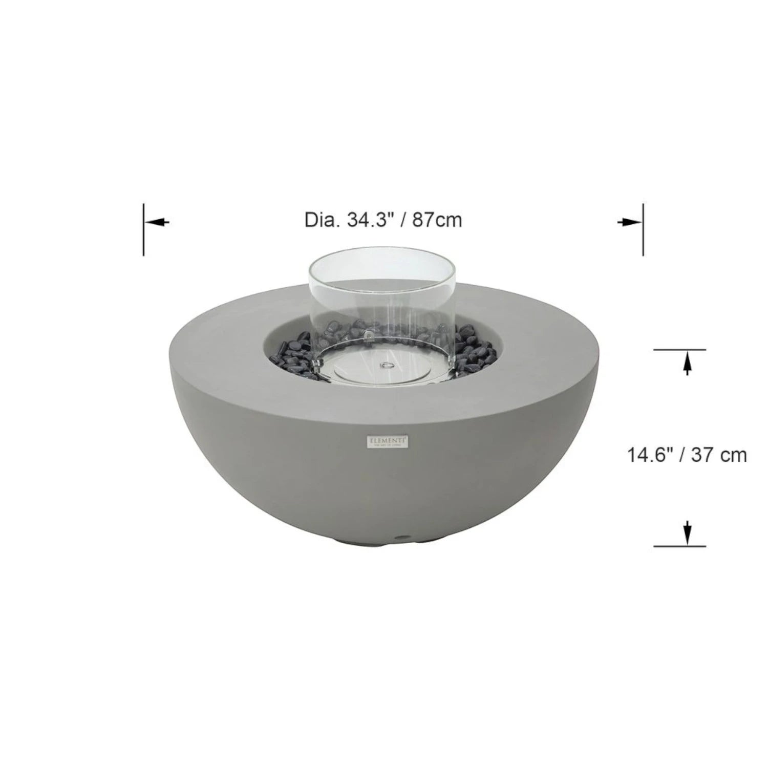 ROCA bioetanolna mizica za ogenj – space grey