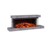 Lumen 1200 Wall-Mounted Electric Fireplace – Stone