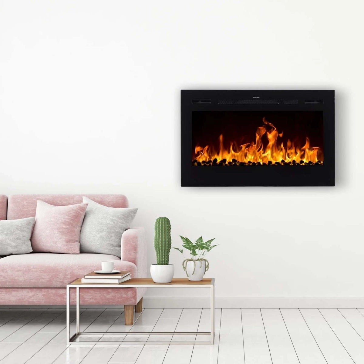 Majestic 92 cm - stenski električni kamin