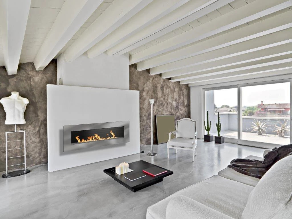 Icon Fires Nero 1150 stenska peč - brušeno jeklo