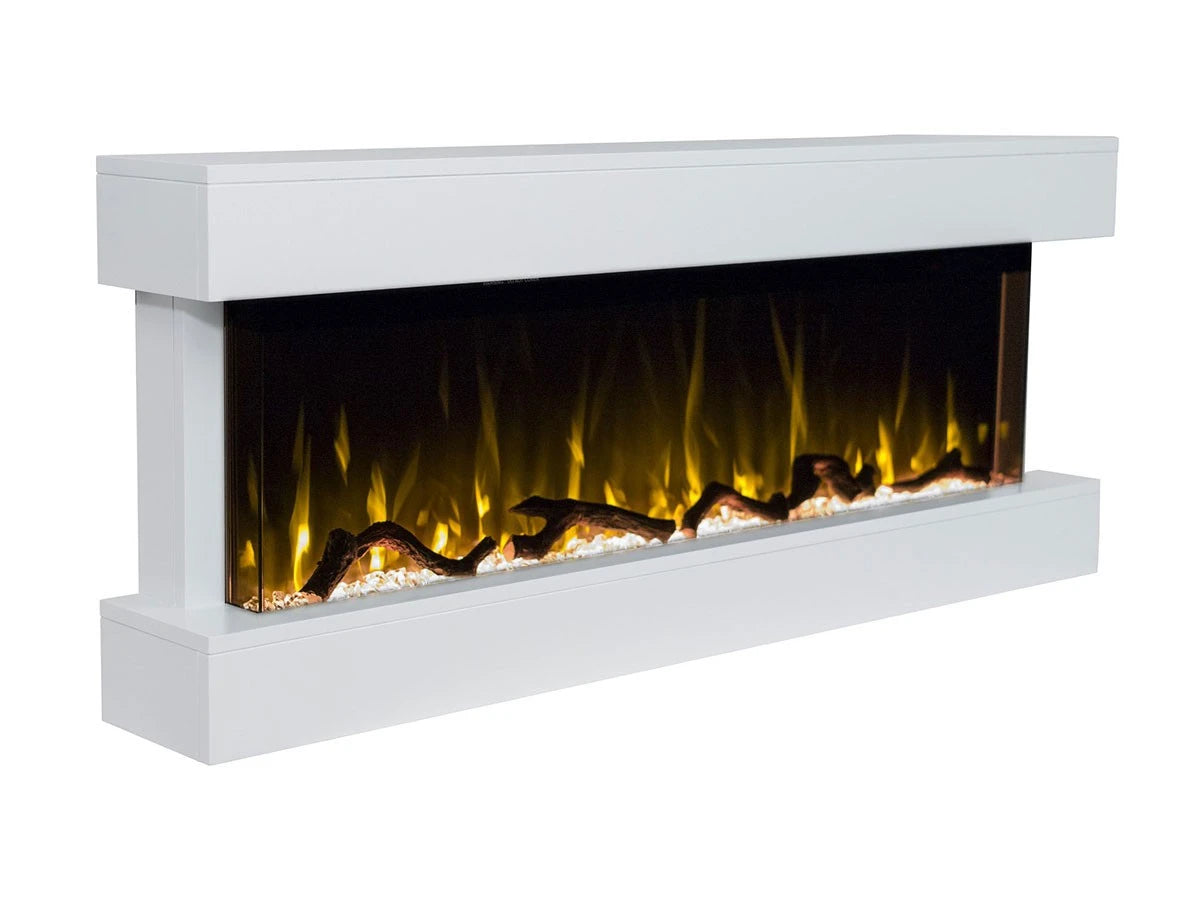 Modena White Electric Fireplace