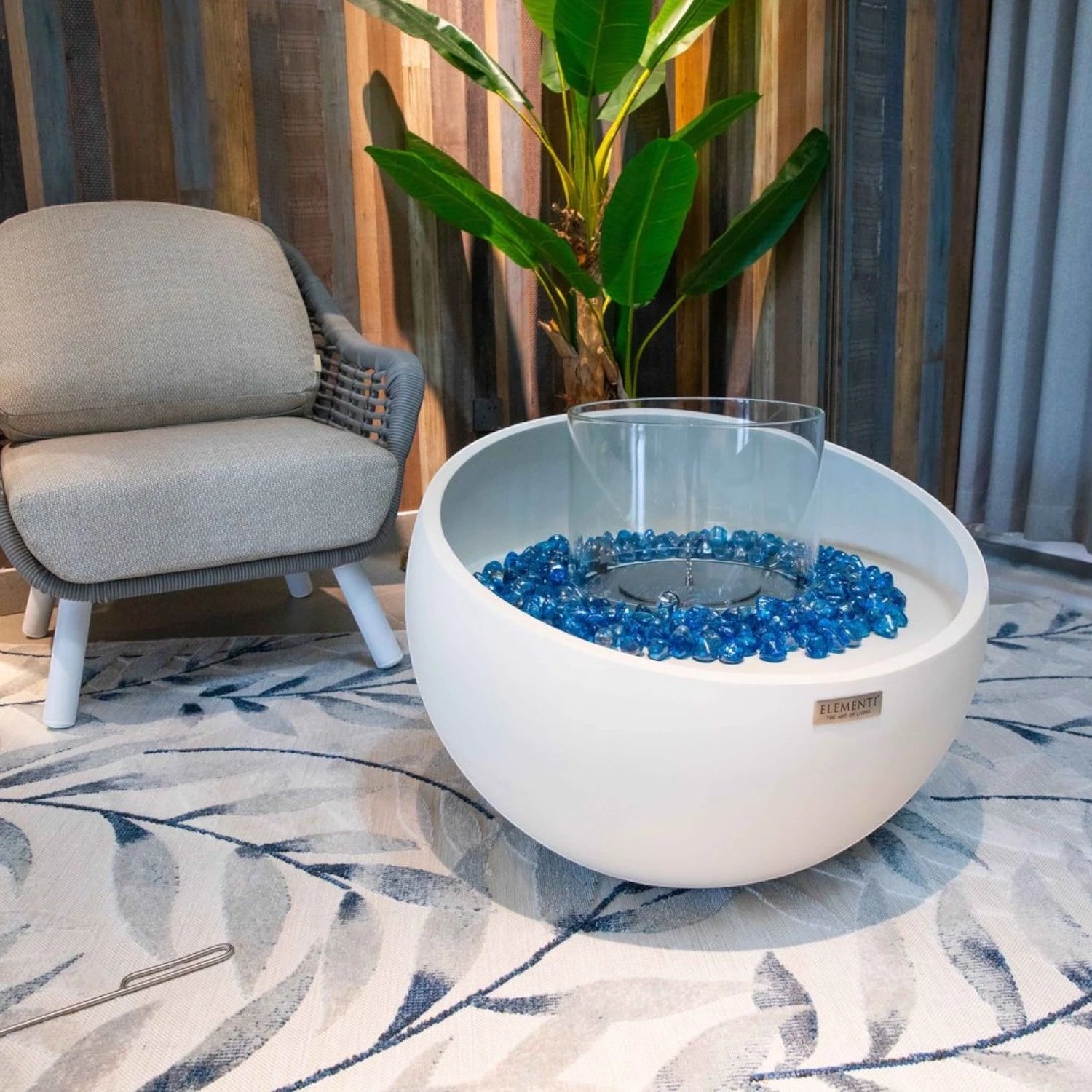 FIRENZE bioetanolna ognjena posoda – kremno bela