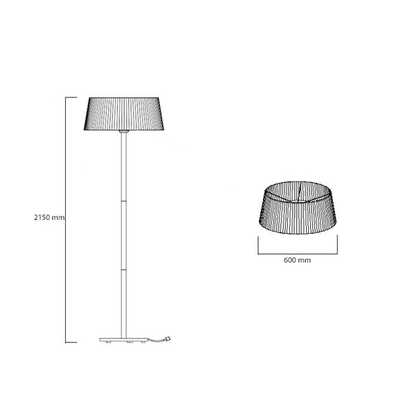 Grelec stoječi 900-1200-2100 W Ø60 cm, črn