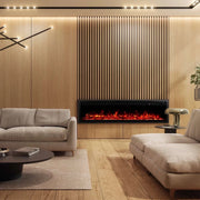 Royal Pro 100 cm Wall-Mounted Electric Fireplace - Black