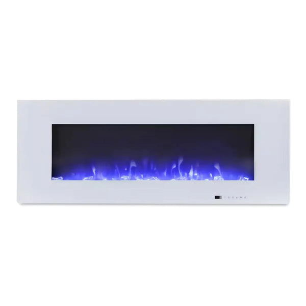 Azurite Electric Fireplace - White - 127 cm