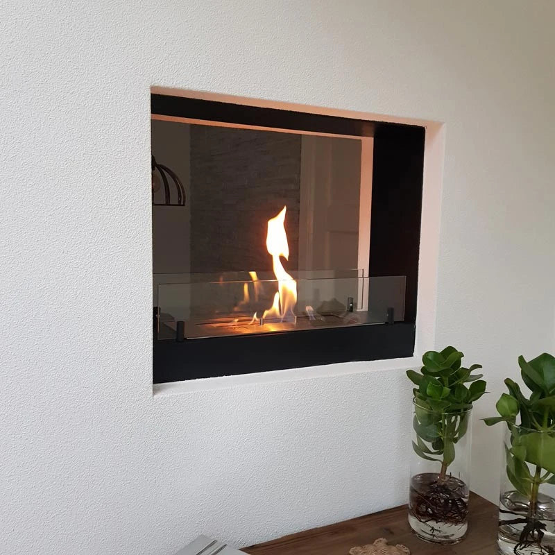 Vgradni bio kamin v črni barvi – 60 cm