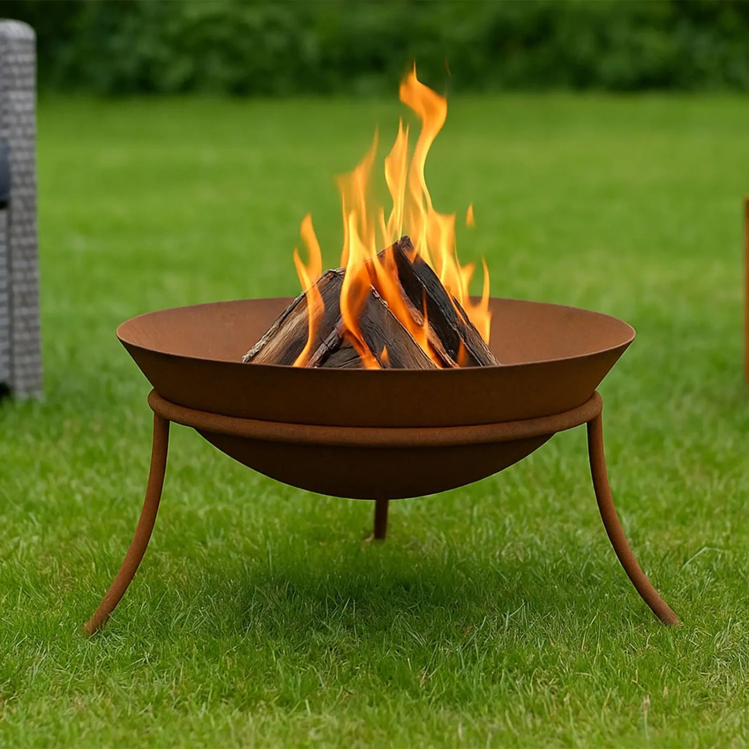 Tulsa Corten Steel Firepit - RedFire
