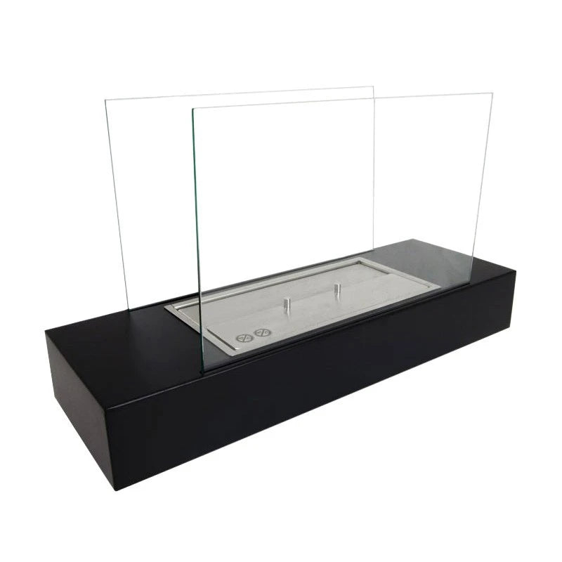 Oklahoma -  Steel and Black Freestanding Bio Fireplace