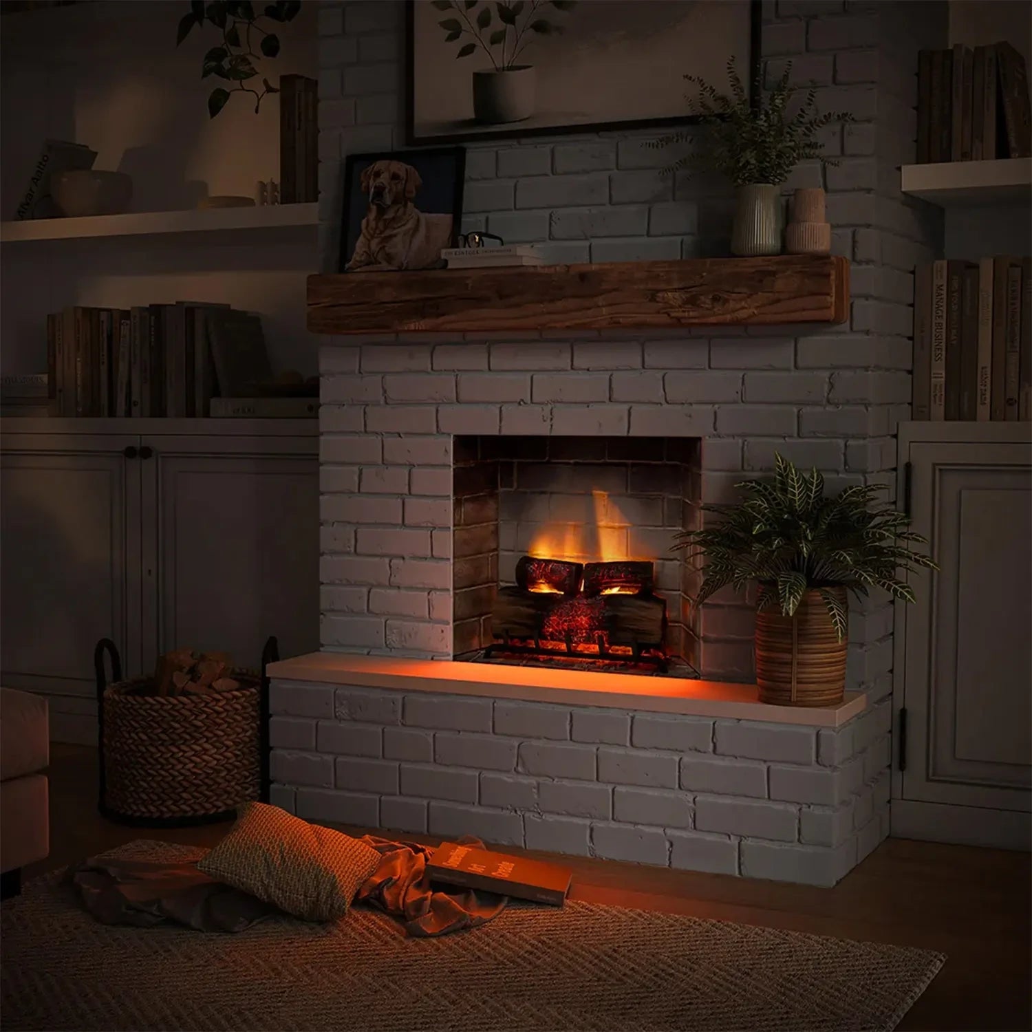 PowerFlame 2 električni vložek za kamin - Črn