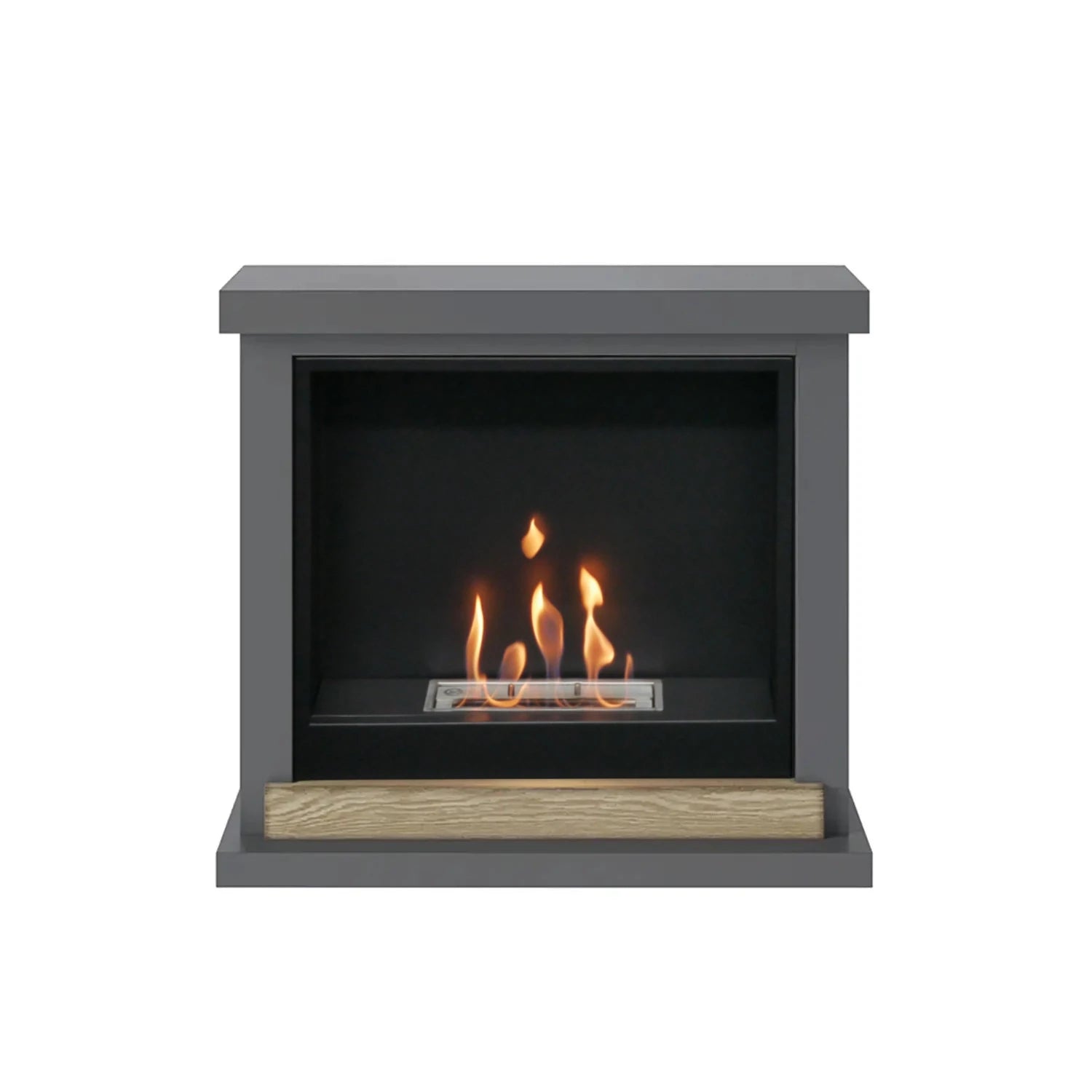 Hagen Bioethanol Fireplace Mantel - Grey