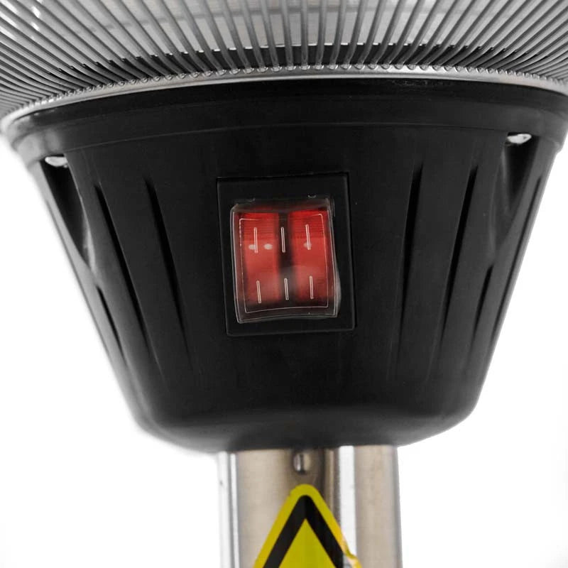 Heater Standing Telescope 900-1200-2100 W Silver