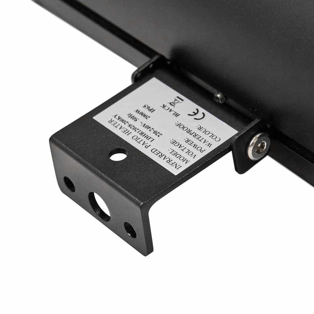 Grelec za teraso Heat1 Eco High-line 1500W v črni barvi