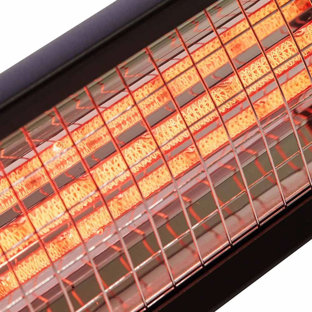 Grelec za teraso Heat1 Eco High-line 1500W v črni barvi