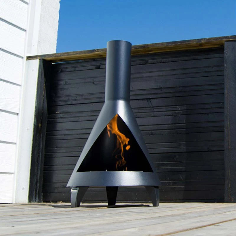 Salem - Steel Bio Fire in Wood Burner Design
