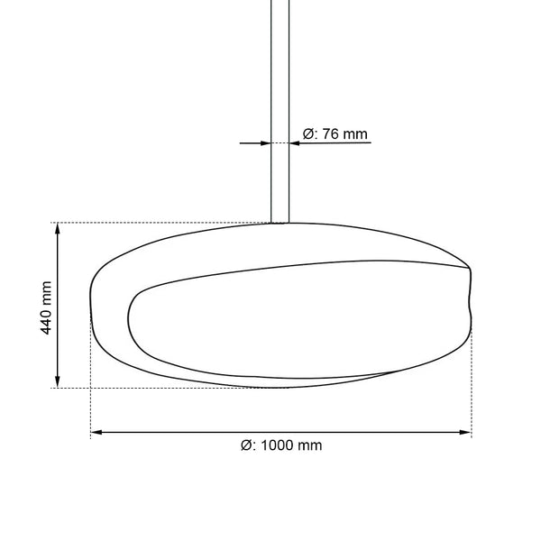 Gigas-100 Ceiling Hanging Bioethanol Fire
