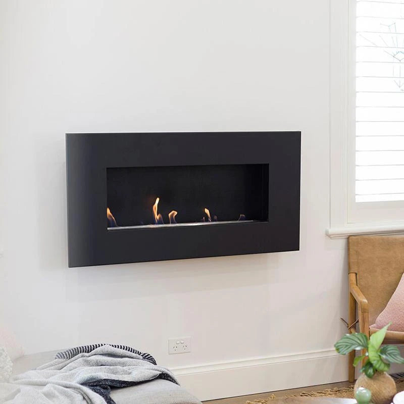 Icon Fires Nero 1150 stenski kamin - črn
