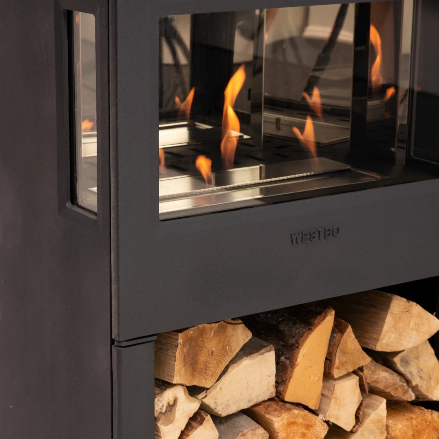 Nobel 75 – Freestanding Bioethanol Fireplace in Cast Iron