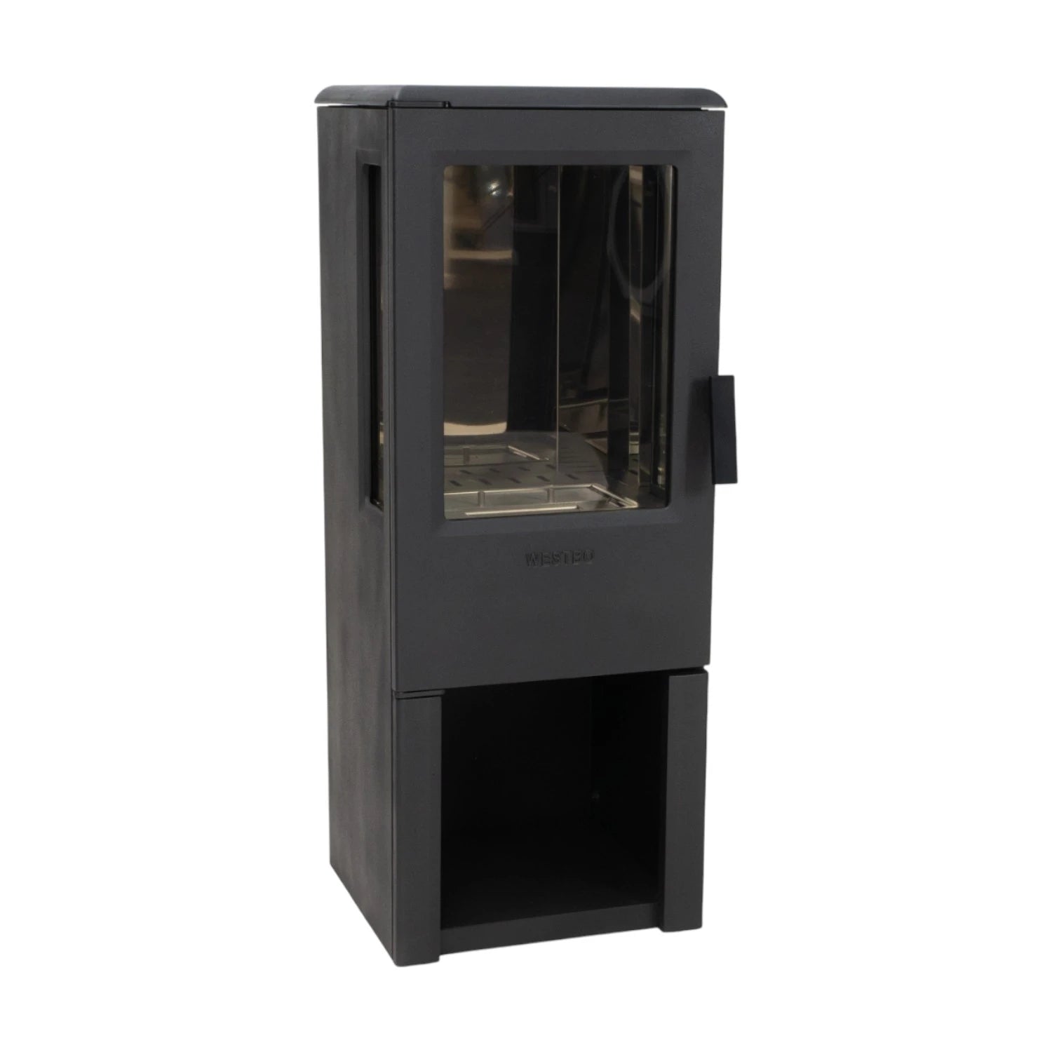 Nobel 90 - Black ethanol fireplace in Cast Iron