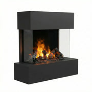 Hölderlin Black - OMC 600 | Wall-mounted Water Vapour Fireplace